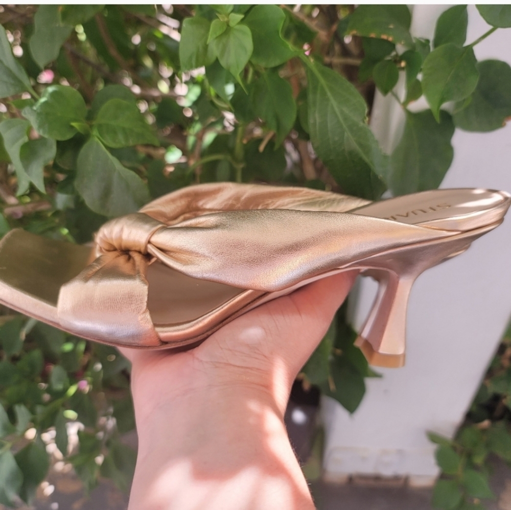 Stuart Weitzman Gold Women's Shoes - Picture 9 of 13